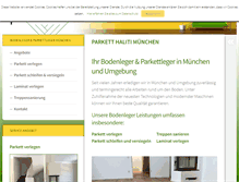Tablet Screenshot of parkett-haliti.de